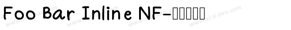 Foo Bar Inline NF字体转换